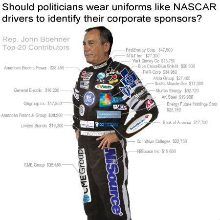 politika politikacı nascar sponsor