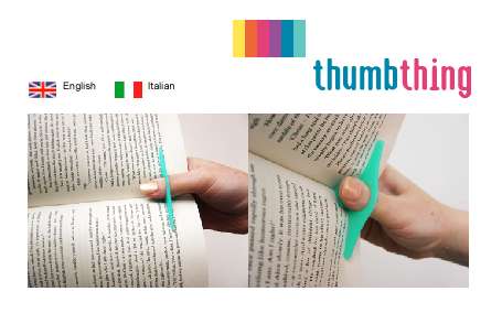 thumbthing nefis kitap ayracı lookmomonehandonly