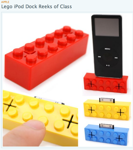 lego ipod ipoddock