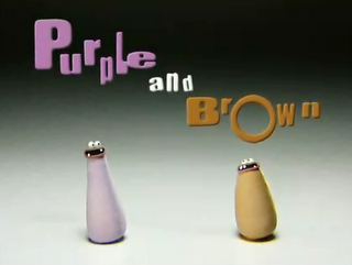 purple and brown claymation