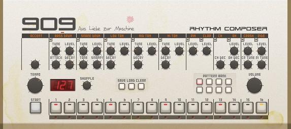 roland tr909 drumcomputer drum