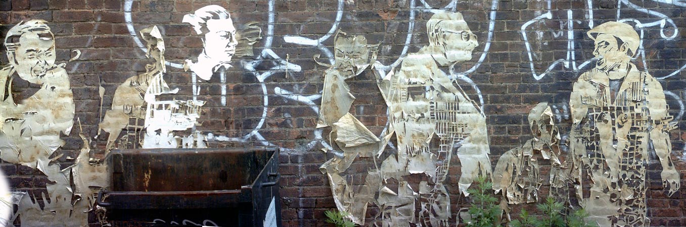 sokak sanatı karton duvar boya 