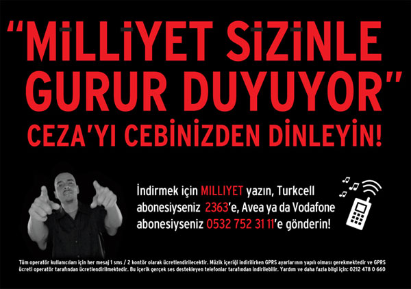 ceza milliyet aydındoğan sms bonservis