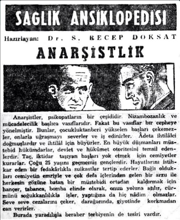 1956 Milliyet anarşizm