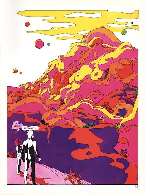 french psychedelic popart comic 1970